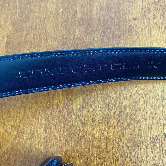Comfort Click Leather Adjustable Mens Belt. Sizes 28-44. Ratchet Easy to Use - Picture 11 of 12